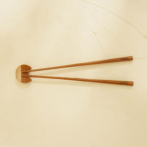 Wooden chopsticks engraved